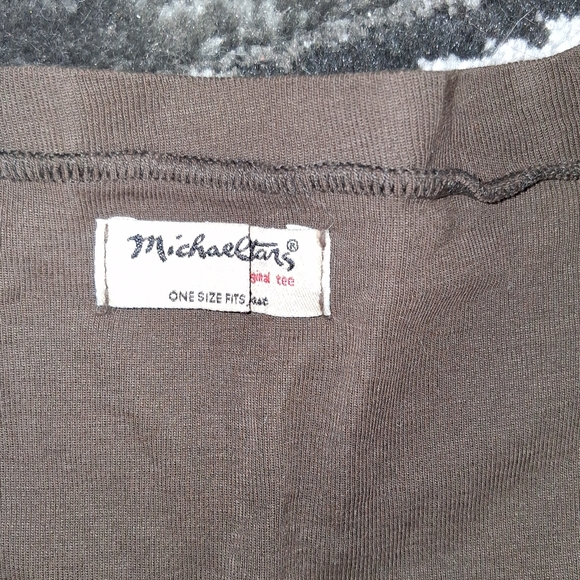 EUC Vintage Brown Michael Stars Sparkling 3/4 Length One Size Tshirt! - Picture 5 of 10